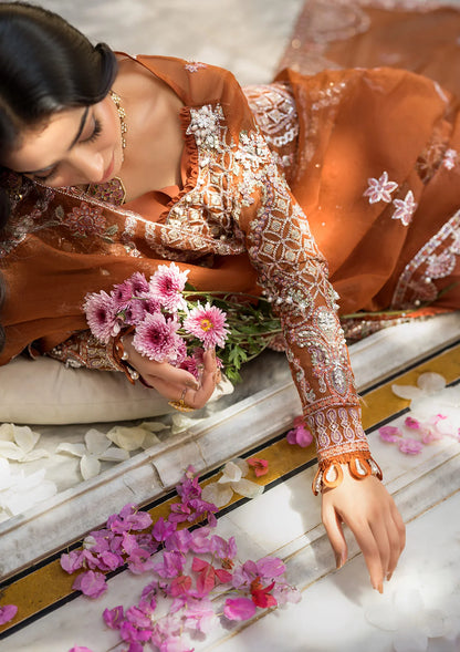 zoom image of Embroidered Organza Hand Embellished Sleeves from CELEBRATIONS BY ELAF 2024