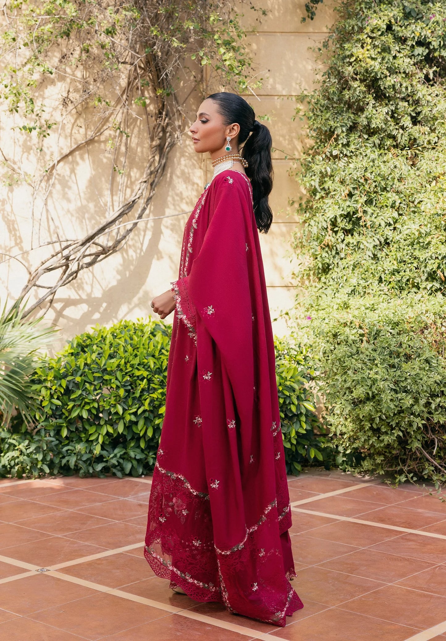 VELVROSE wearing this beautiful dress FROM LUXURY WINTER '25.