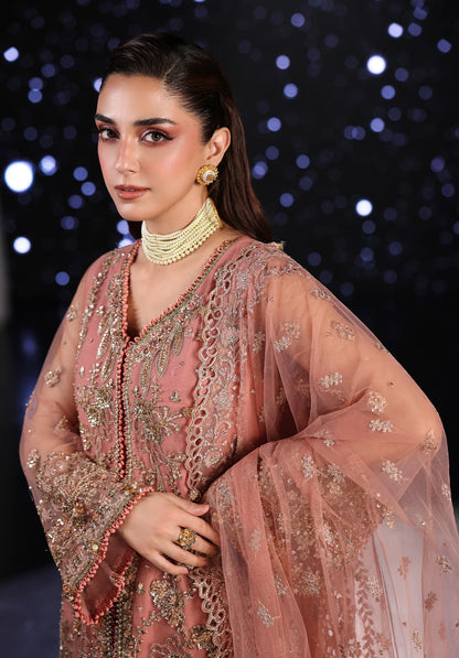 Close up image of BEYOND BEAUTY EMBROIDERED POLY NET DUPATTA.