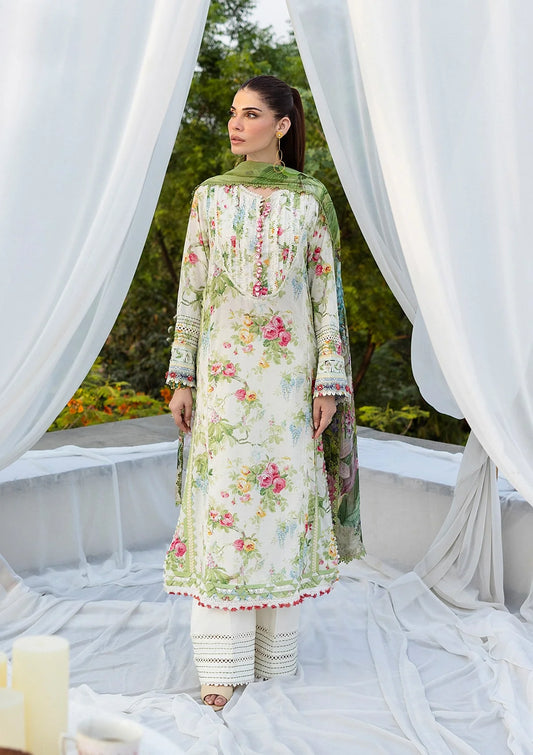 BLOSSOMEA DIGITAL PRINTED LAWN FRONT AND DIGITAL PRINTED CHIFFON DUPATTA FROM ELAF PRINTS WITH CHIFFON DUPATTA COLLECTION 2025.